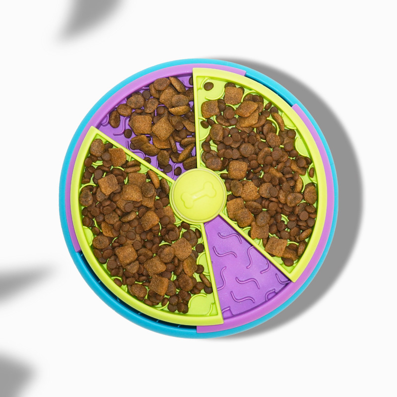 Pet Slow Food Bowl 3-Layers Puzzle Puppy Choke-proof Non-slip Feeder Reusable Dog Slow Eating Interactive Game Toy Pet Supplies