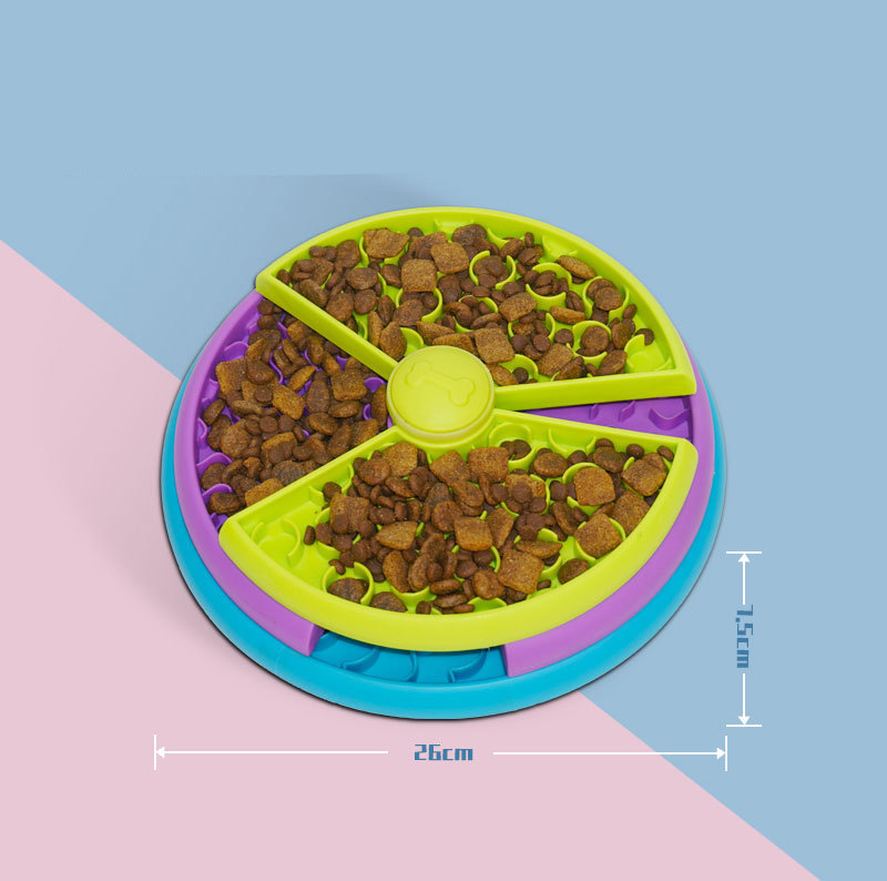 Pet Slow Food Bowl 3-Layers Puzzle Puppy Choke-proof Non-slip Feeder Reusable Dog Slow Eating Interactive Game Toy Pet Supplies
