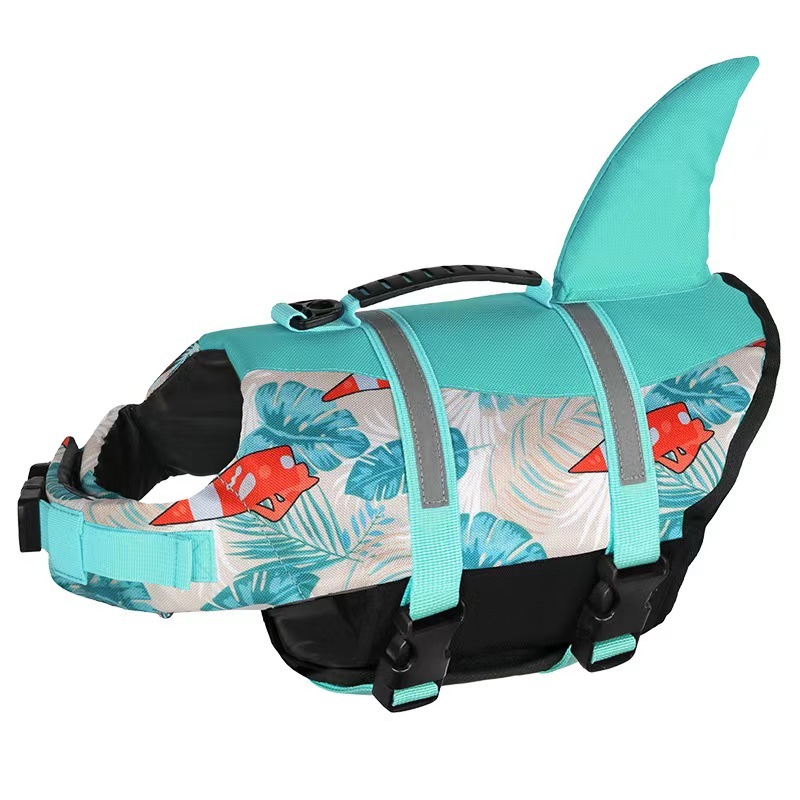 Pet Dog Life Jacket Vest Clothes Life Vest Collar Harness Dog Swimming Summer Swimwear Mermaid Shark Life jacket