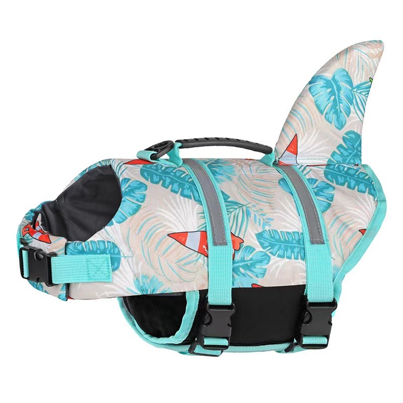 Pet Dog Life Jacket Vest Clothes Life Vest Collar Harness Dog Swimming Summer Swimwear Mermaid Shark Life jacket