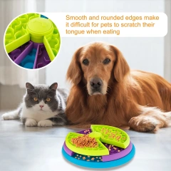 Pet Slow Food Bowl 3-Layers Puzzle Puppy Choke-proof Non-slip Feeder Reusable Dog Slow Eating Interactive Game Toy Pet Supplies