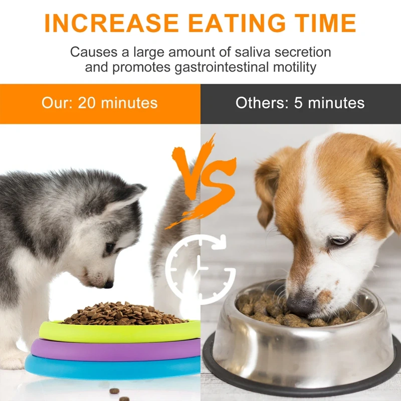 Pet Slow Food Bowl 3-Layers Puzzle Puppy Choke-proof Non-slip Feeder Reusable Dog Slow Eating Interactive Game Toy Pet Supplies