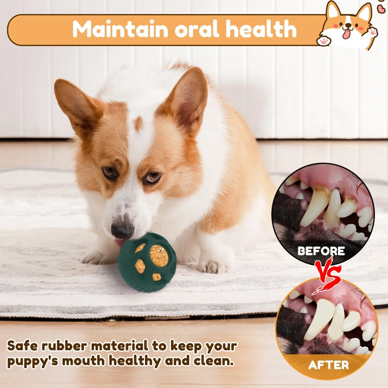 2Pcs/Set Dog Pupsicle Silicone Slow Food Ball Bite Resistant Slow Food Ball Safe Slow Food Ball Help Grinding Teeth for Pets