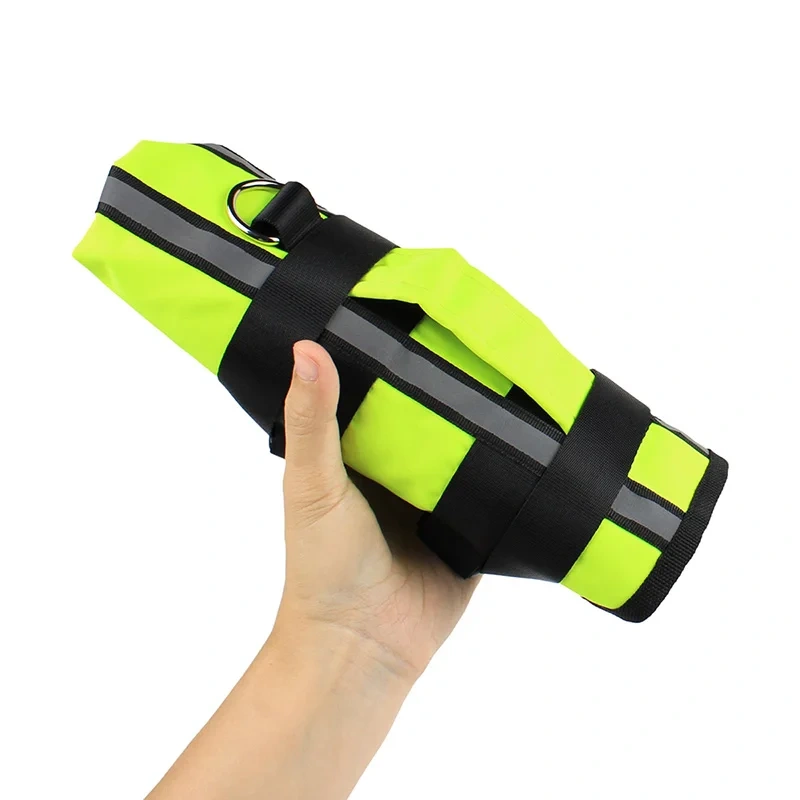 Inflatable Dog Life Jacket for Small Medium Large Dogs Boating Swimming Vest for Dogs Outdoor Portable Safe Folded Dog Swimsuit