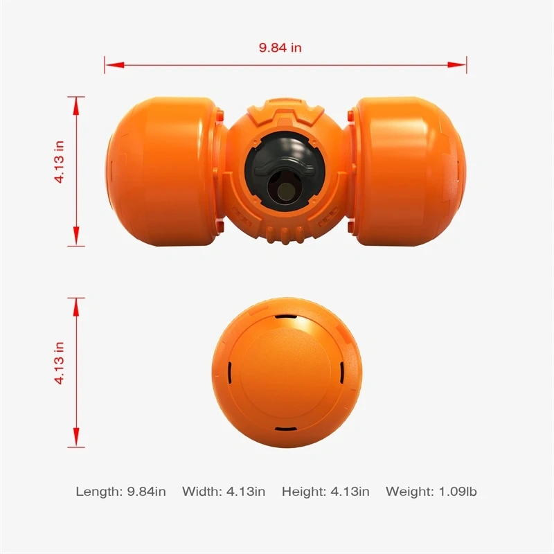 Large Dog Interact Toy Adjustable Food Leak Aperture Dispenser Pulley Wobble Wag Giggle Squeaky Slowly Feeding Durable Supplies
