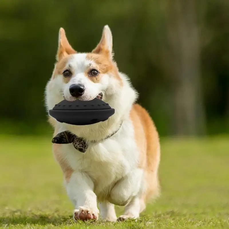 Dog Treat Puzzle Flying Saucer Natural Silicone Dog Puzzle Toys Dog Toys For Aggressive Chewers Large Breed Alternative To Slow