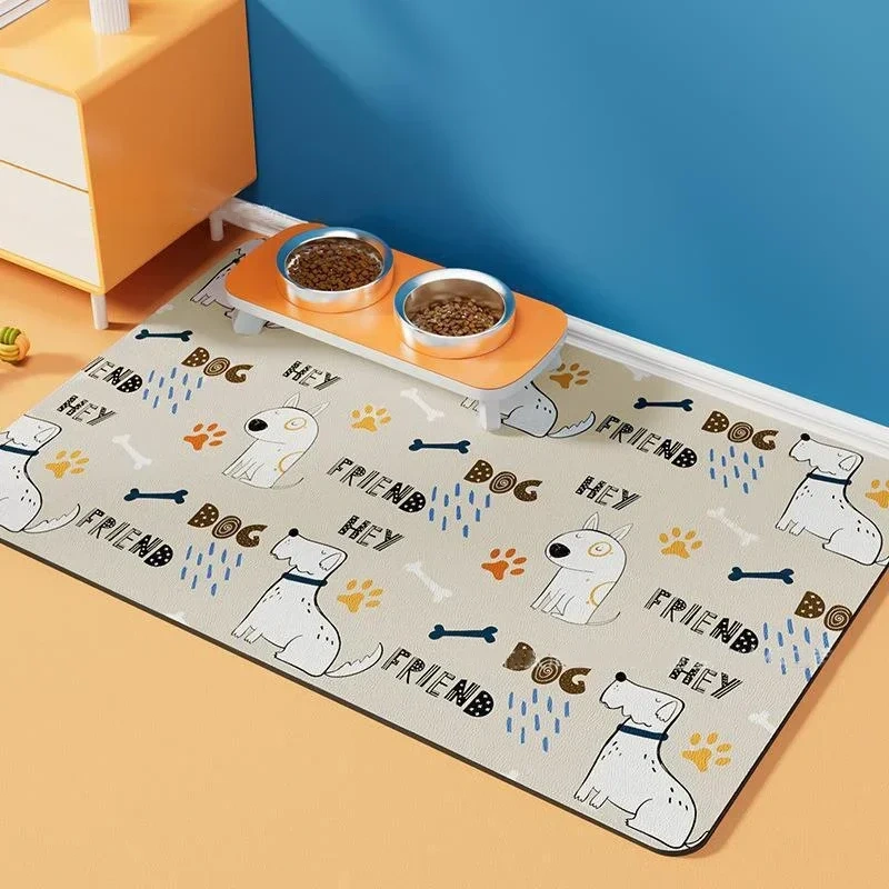Pet cat and dog meal mats, feeding mats, waterproof, quick drying, easy to clean, beautiful supplies, cat mats, cat products