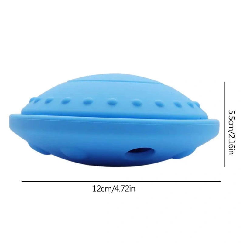 Dog Treat Puzzle Flying Saucer Natural Silicone Dog Puzzle Toys Dog Toys For Aggressive Chewers Large Breed Alternative To Slow