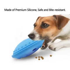 Dog Treat Puzzle Flying Saucer Natural Silicone Dog Puzzle Toys Dog Toys For Aggressive Chewers Large Breed Alternative To Slow