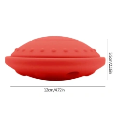 Dog Treat Puzzle Flying Saucer Natural Silicone Dog Puzzle Toys Dog Toys For Aggressive Chewers Large Breed Alternative To Slow
