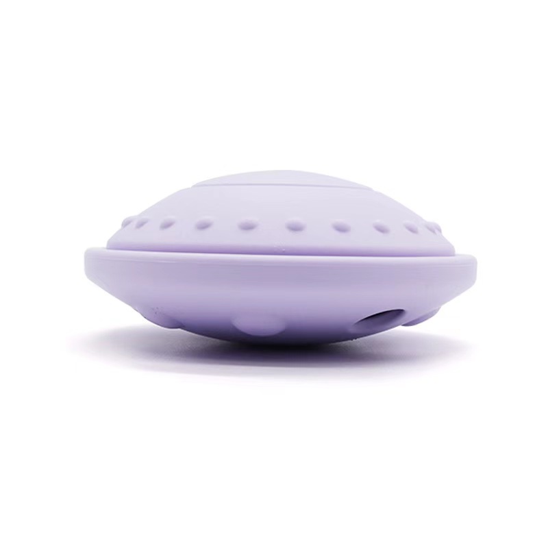 Dog Treat Puzzle Flying Saucer Natural Silicone Dog Puzzle Toys Dog Toys For Aggressive Chewers Large Breed Alternative To Slow