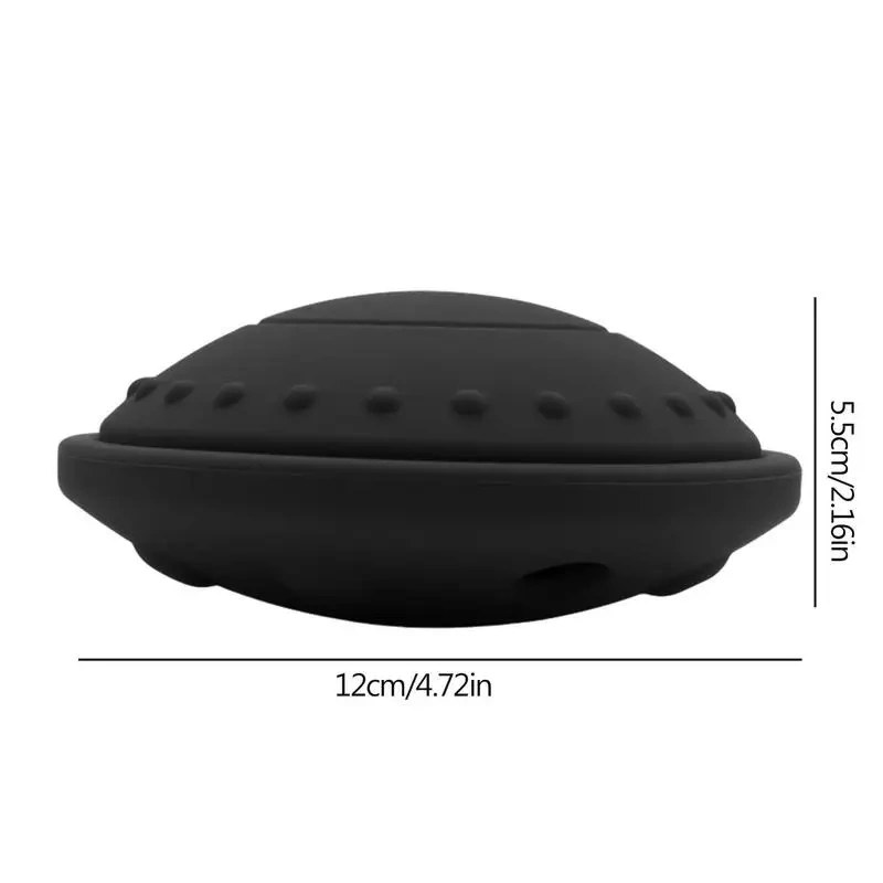 Dog Treat Puzzle Flying Saucer Natural Silicone Dog Puzzle Toys Dog Toys For Aggressive Chewers Large Breed Alternative To Slow