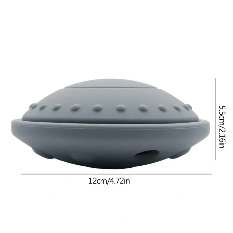 Dog Treat Puzzle Flying Saucer Natural Silicone Dog Puzzle Toys Dog Toys For Aggressive Chewers Large Breed Alternative To Slow