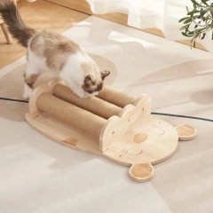 Cat Scratching Board Wooden Toy Cat Claw Hand Wrap Sisal Rope Cat Climbing Frame Durable Cat Scratching Post Pet Supplies