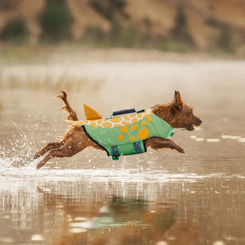 Dog Life Jacket Reflective Adjustable Summer Pet Dog Swimwear Safety Vest Enhanced Buoyancy Pet Life Jacket for Small Large Dogs