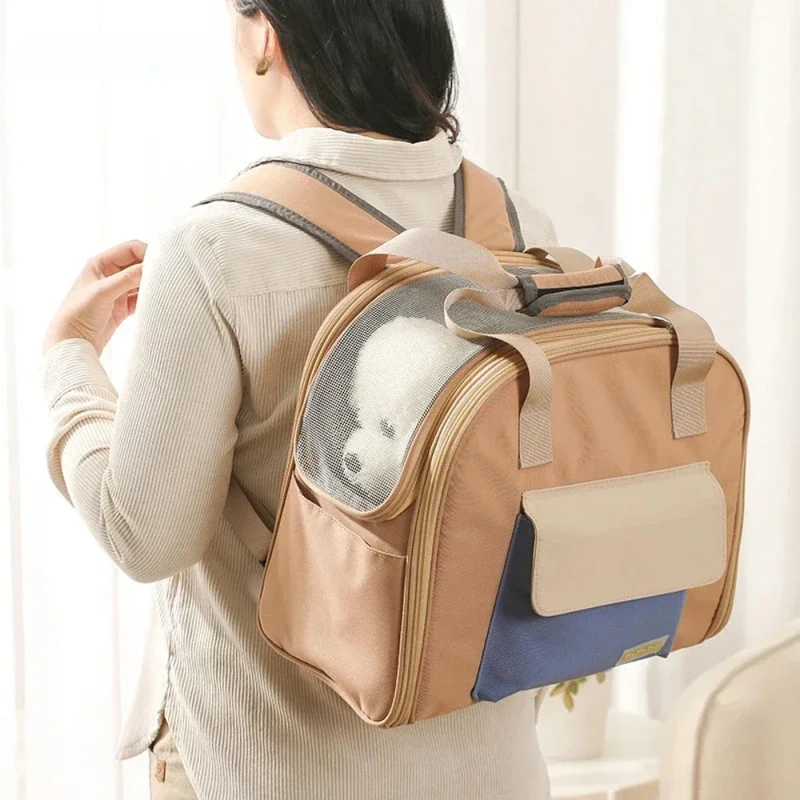 Multifunctional Tent Pet Bag Breathable Cat Dog Backpac for Travel Small Dog Handbags Comfortable Puppy Transport Shoulder Bags