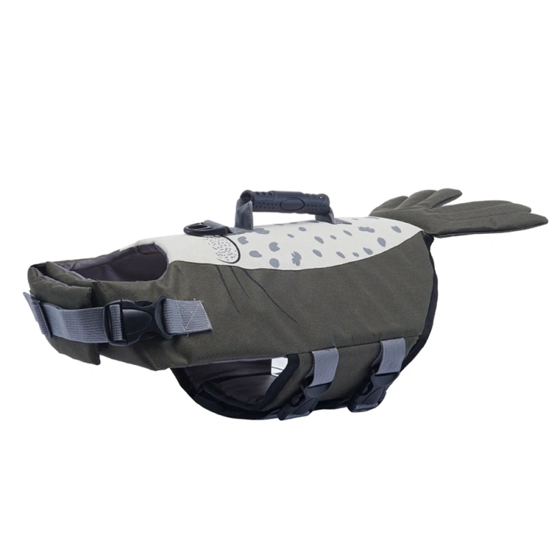 Dog Life Jacket Reflective Adjustable Summer Pet Dog Swimwear Safety Vest Enhanced Buoyancy Pet Life Jacket for Small Large Dogs