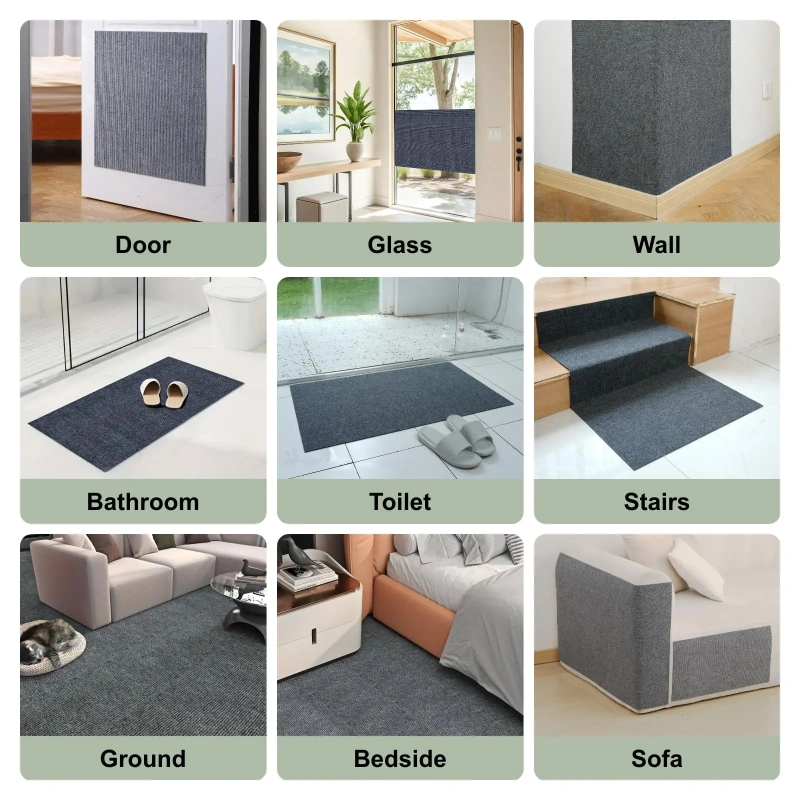 Self-Adhesive Carpet Cats Scratch Board Wall Anti Cat Scratch Sofa Diy Cats Scratch Board Sofa Protection Paws Sharpen Trimmable