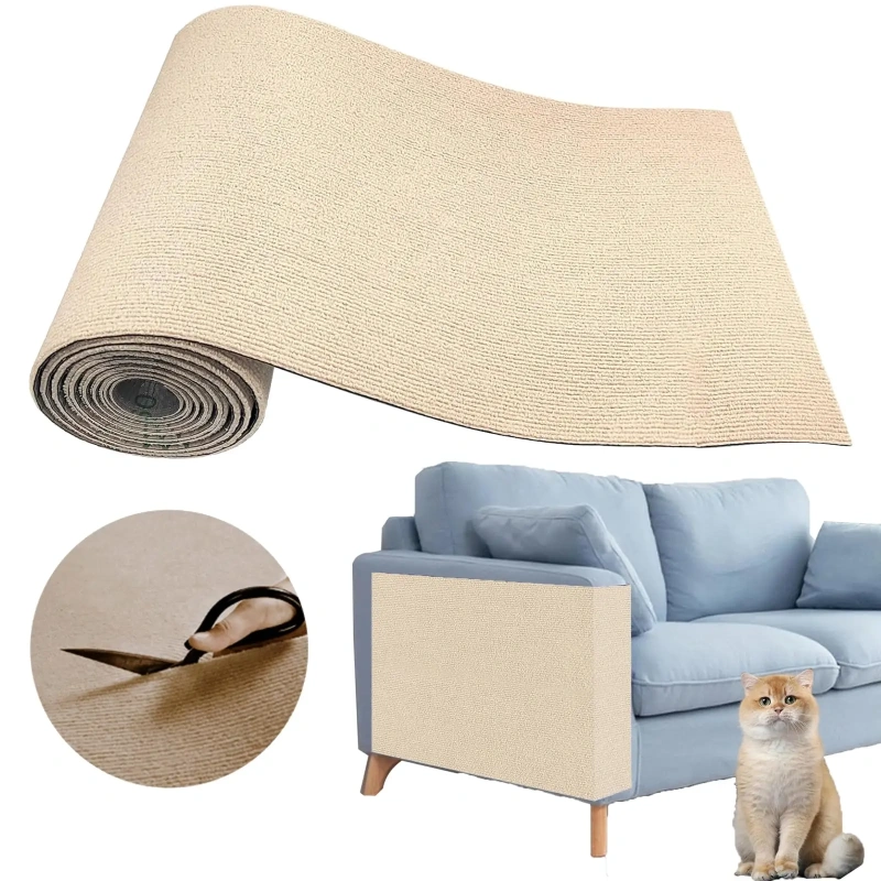 Self-Adhesive Carpet Cats Scratch Board Wall Anti Cat Scratch Sofa Diy Cats Scratch Board Sofa Protection Paws Sharpen Trimmable