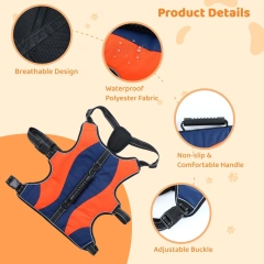 Reflective Dog Harness Vest Dog Tactical Harness With Handle Adjustable And Breathable Dog Vest For Large Dog Vest Pet Dog Leash
