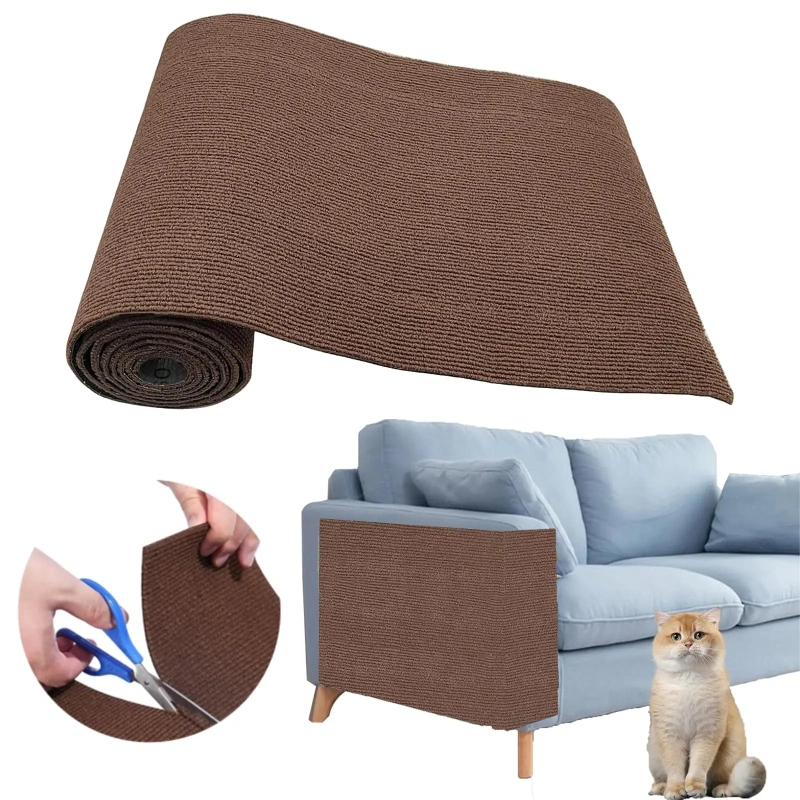 Self-Adhesive Carpet Cats Scratch Board Wall Anti Cat Scratch Sofa Diy Cats Scratch Board Sofa Protection Paws Sharpen Trimmable