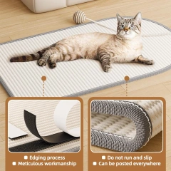 Anti Cat Scratch Sofa Protection Natural Sisal/Jute Cat Scratcher Blanket Post Mat Pet Toy for Protecting Furniture Foot Sofa