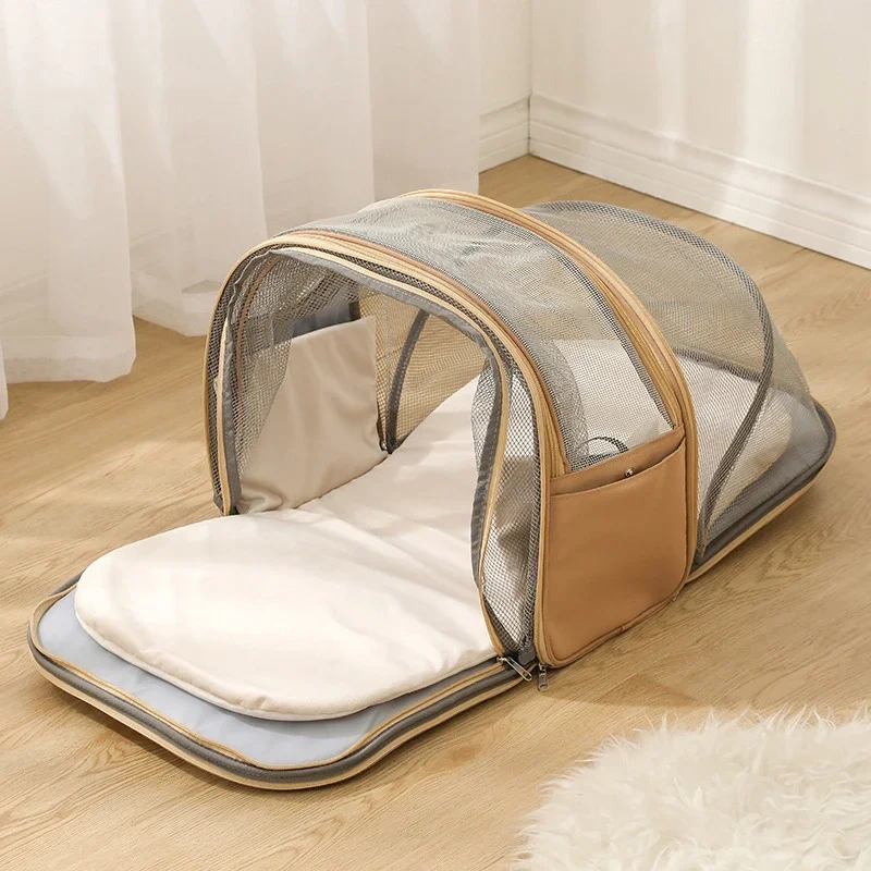 Multifunctional Tent Pet Bag Breathable Cat Dog Backpac for Travel Small Dog Handbags Comfortable Puppy Transport Shoulder Bags