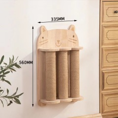 Cat Scratching Board Wooden Toy Cat Claw Hand Wrap Sisal Rope Cat Climbing Frame Durable Cat Scratching Post Pet Supplies