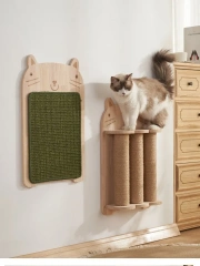 Cat Scratching Board Wooden Toy Cat Claw Hand Wrap Sisal Rope Cat Climbing Frame Durable Cat Scratching Post Pet Supplies