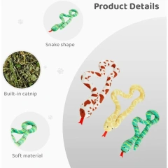 Cat Catnip Toy Interactive Toy Plush Cat Gluttonous Snake Bite-Resistant Molar Interactive Toy Gift For Cat Pet Accessories