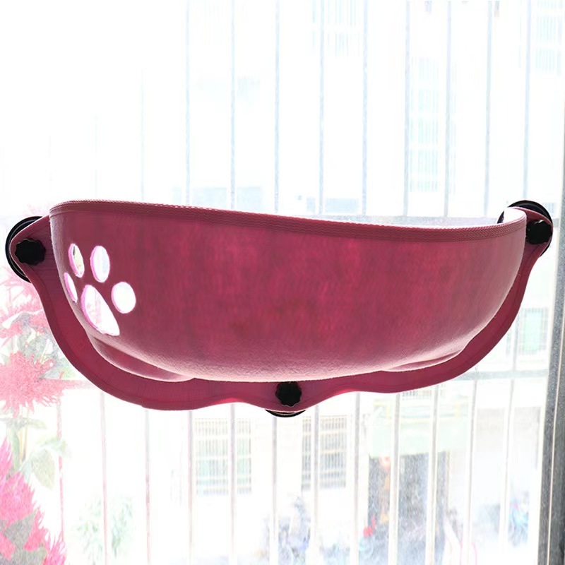 Cat Window Hammock With Strong Suction Cups Pet Kitty Hanging Sleeping Bed Storage For Pet Warm Ferret Cage Cat Shelf Seat Beds