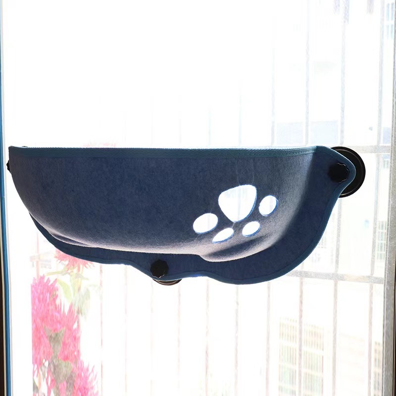 Cat Window Hammock With Strong Suction Cups Pet Kitty Hanging Sleeping Bed Storage For Pet Warm Ferret Cage Cat Shelf Seat Beds
