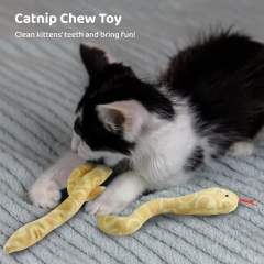 Cat Catnip Toy Interactive Toy Plush Cat Gluttonous Snake Bite-Resistant Molar Interactive Toy Gift For Cat Pet Accessories