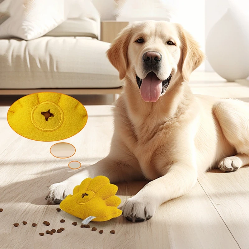 Dog Squeaky Toys Leaking Food Dog Sniffing Puzzle Toy Plush Bite-resistant Puppy Tooth Cleaning Interactive Toys Pet Supplies