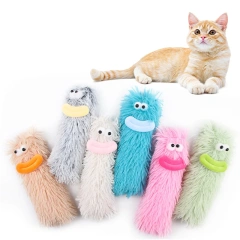Plush Cat Toy Indoor Bite Resistant Pet Catnip Pillow Toys For Kitten Fun Soft Interactive Cat Playing Toy Pet Supplies