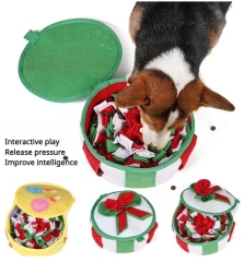 Dog Sniffing Pad Slow Food Box Training Sniff Mat Dogs Release Stress Training Carpet Puppy Interactive Toys Pet Christmas Gift