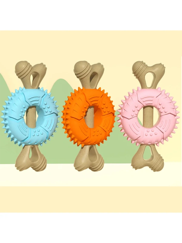 Contrast Color Cute Design Bone Shape Dog Chew Toy Fidget toys Accesorios perros Duck plush Dog toy indestructible Snuffle mat