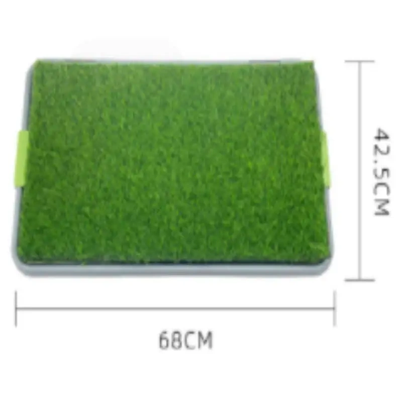 43X68cm Pet Dog Grass Patch Toilet Puppy Potty Trainer Indoor Training Tray Pet Toilets Three Layers