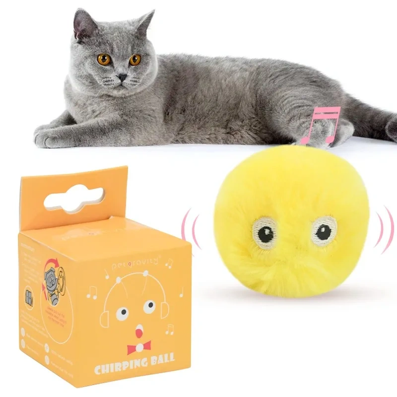 Smart Interactive Catnip Ball | Plush Electric Toy with Sound & Squeak | Ultimate Fun & Training for Kittens