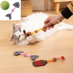 Catnip cat Toys Teeth Sharpening Anti-bite Spring Plush Catnip Toys Kitten Interactive Chew Toys Pet Supplies