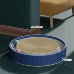 Round Cat Scratching Board Anti Cat Scratcher with Ball Pet Cat Toys Funny Sharpen Nails Scraper Can Replace Nest For Cats