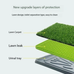 43X68cm Pet Dog Grass Patch Toilet Puppy Potty Trainer Indoor Training Tray Pet Toilets Three Layers