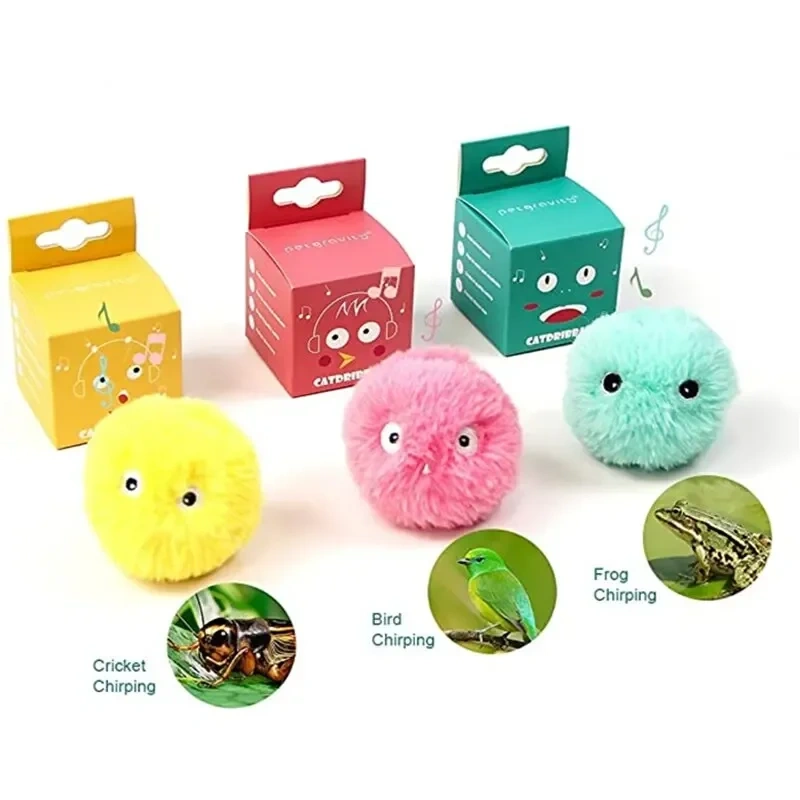 Smart Interactive Catnip Ball | Plush Electric Toy with Sound & Squeak | Ultimate Fun & Training for Kittens