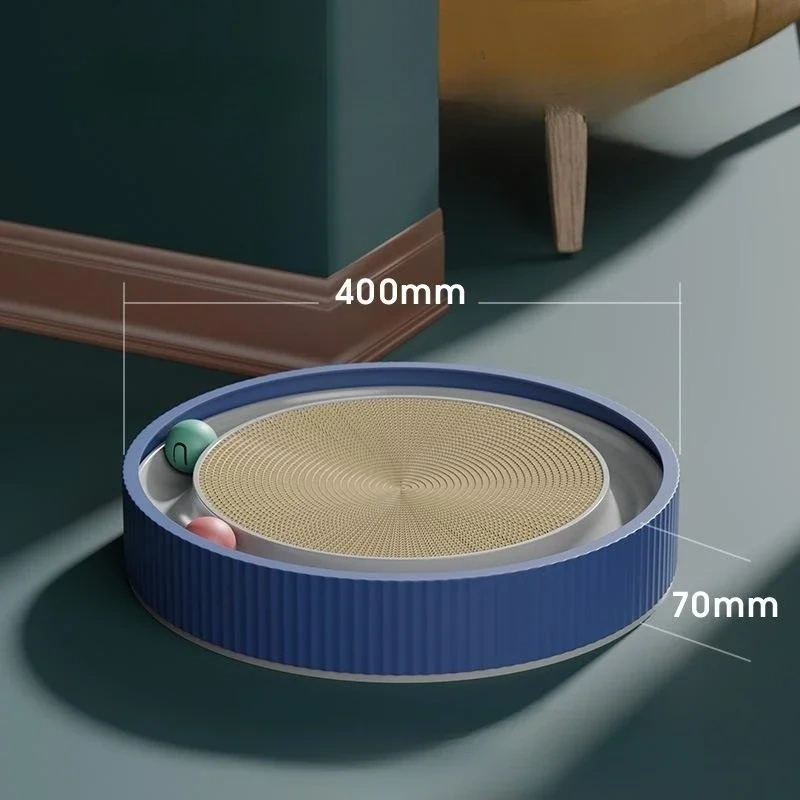 Round Cat Scratching Board Anti Cat Scratcher with Ball Pet Cat Toys Funny Sharpen Nails Scraper Can Replace Nest For Cats