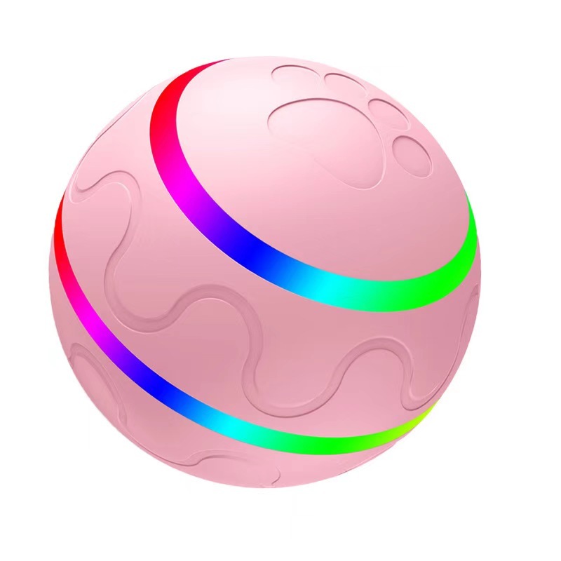 Interactive Dog Toys Ball, Active Wicked Dog Ball with Remote Control, Automatic Rolling Bouncing Dog Ball with Light