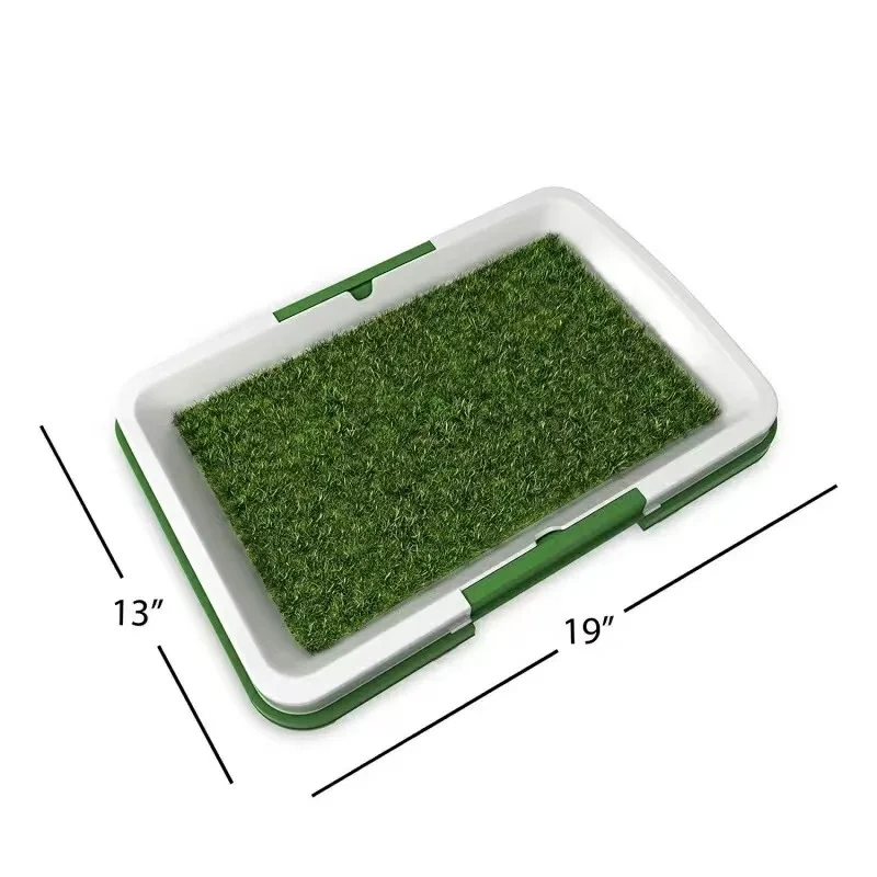 47x34cm Pet Dog Grass Patch Toilet Puppy Potty Trainer Indoor Training Tray Small dog Toilets Three Layers