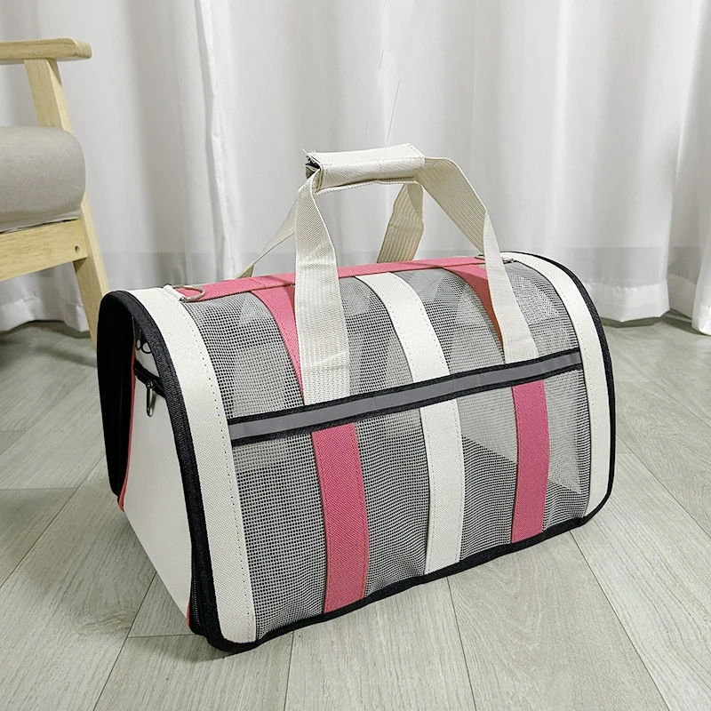 Pet Carrying Bag Outing Portable Cat Dogs Handbag foldable small to medium dog cage mesh handbag
