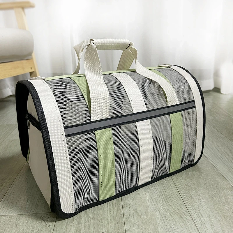 Pet Carrying Bag Outing Portable Cat Dogs Handbag foldable small to medium dog cage mesh handbag
