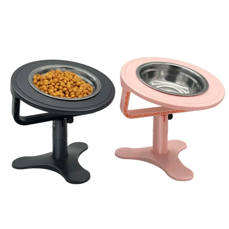 Elevated Slow Feeder Dog Bowls Raised Dog Bowl Feeder Adjustable Dog Food Water Bowls For Medium Small Puppies Pets Cats