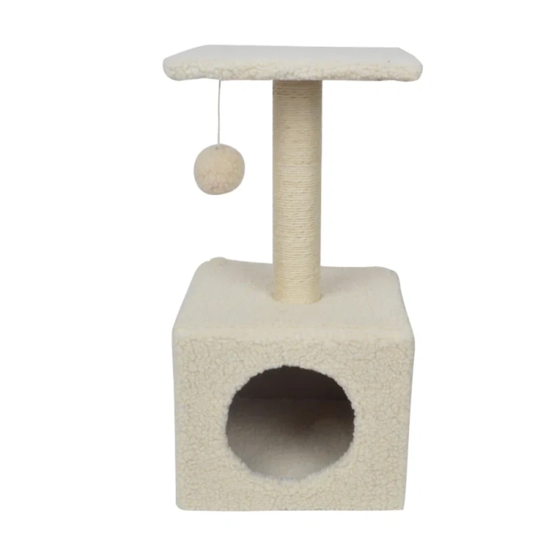 Wholesale Design Modern Castle Climb Scratch Scratcher Condo Wood Cat Furniture Tower Pet Cat Tree